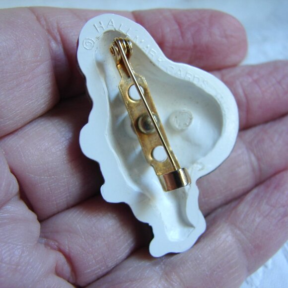 Vtg Hallmark Cards Santa Claus PIN/BROOCH, Christmas Holiday, Plastic F69 - Picture 5 of 7